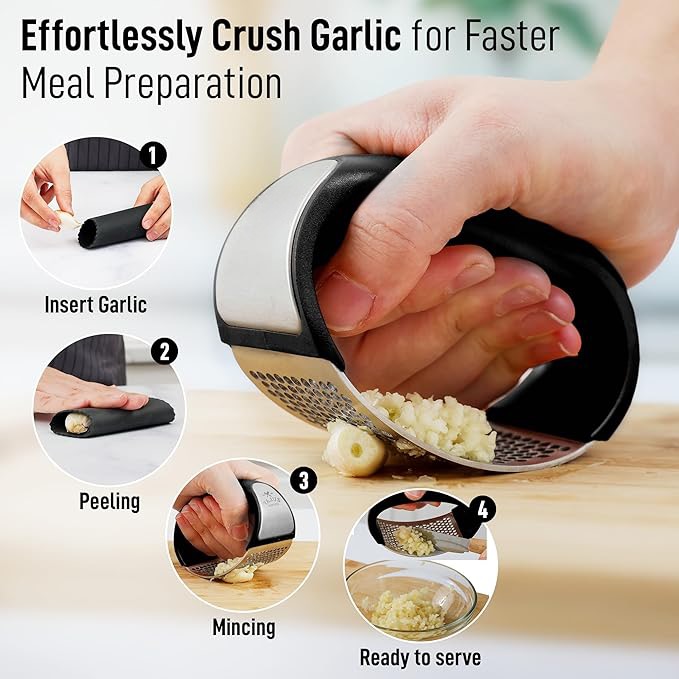 Stainless Steel Garlic Mincer Garlic Crusher